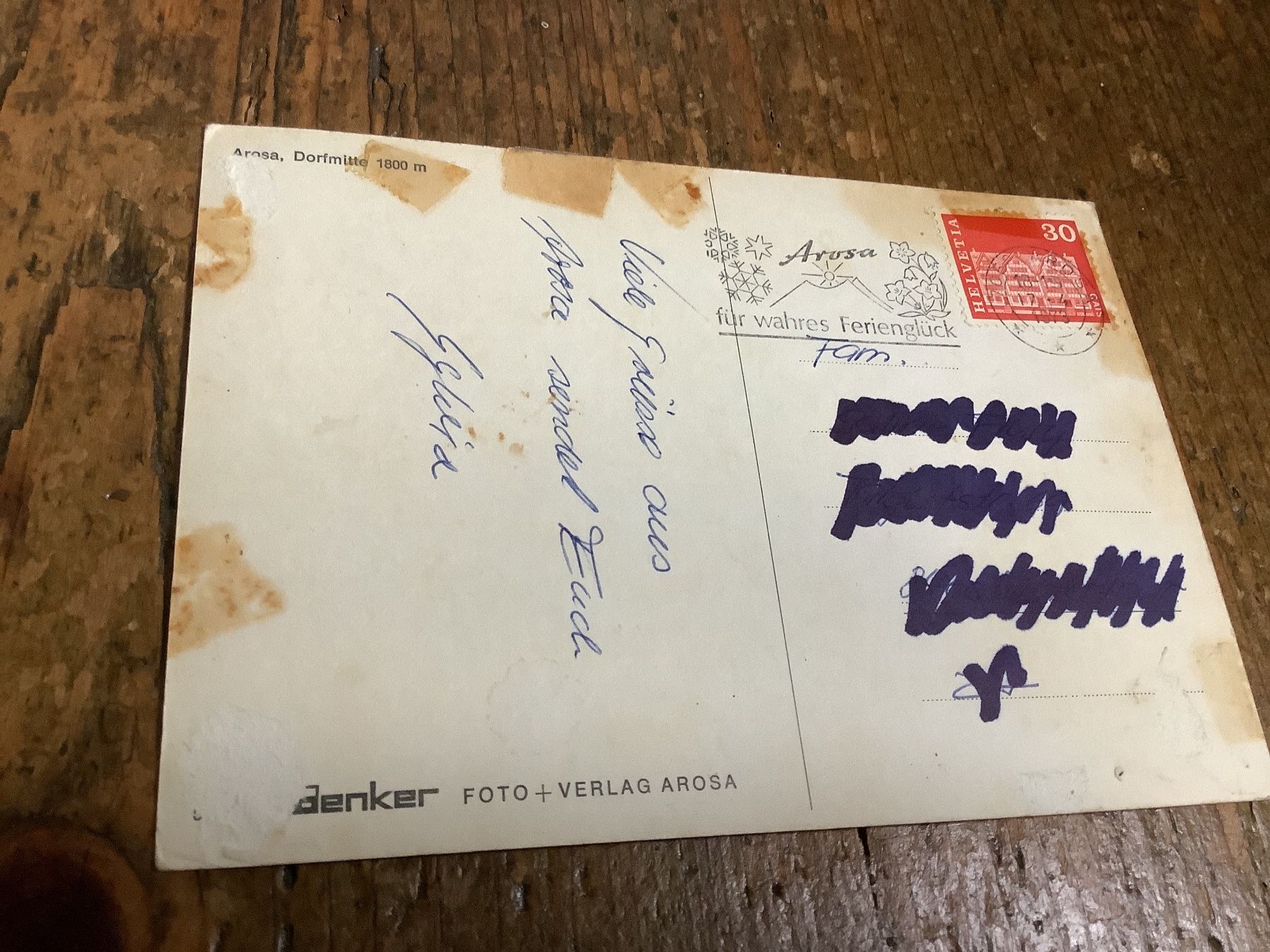 Cartoline postali: Arosa Dorfmitte – Usato da Flaach venduto da Monisoldshop 1