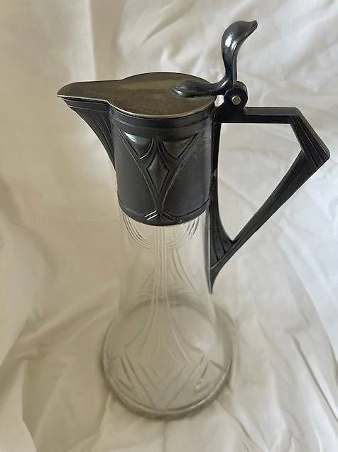 Caraffe: Jugendstil Karaffe WMF versilbert, um 1900 – Usato da Basel venduto da sdu_27hg 1