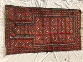 Gebetsteppich evtl. Afghanistan 93x160 cm - plus Fransen