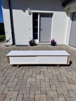 Sideboard weiss Holz Akzente guter Zustand