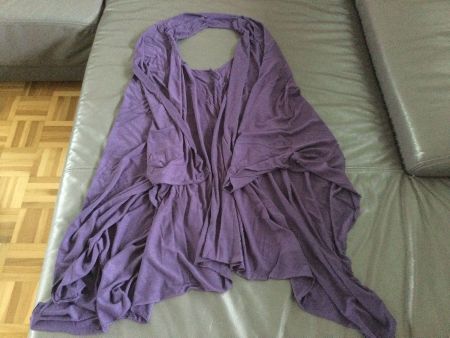 Strandwickel-Kleid violett