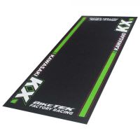 Motorradteppich Bike Tek Serie-4 Kawasaki KX Logo 190x80 cm