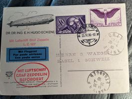 Zeppelin Englandfahrt 1930 Abwurf Orly, sehr selten und TOP