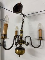 Hängeleuchte Messing 3-flammig Kerzenoptik, gut erhalten 💡