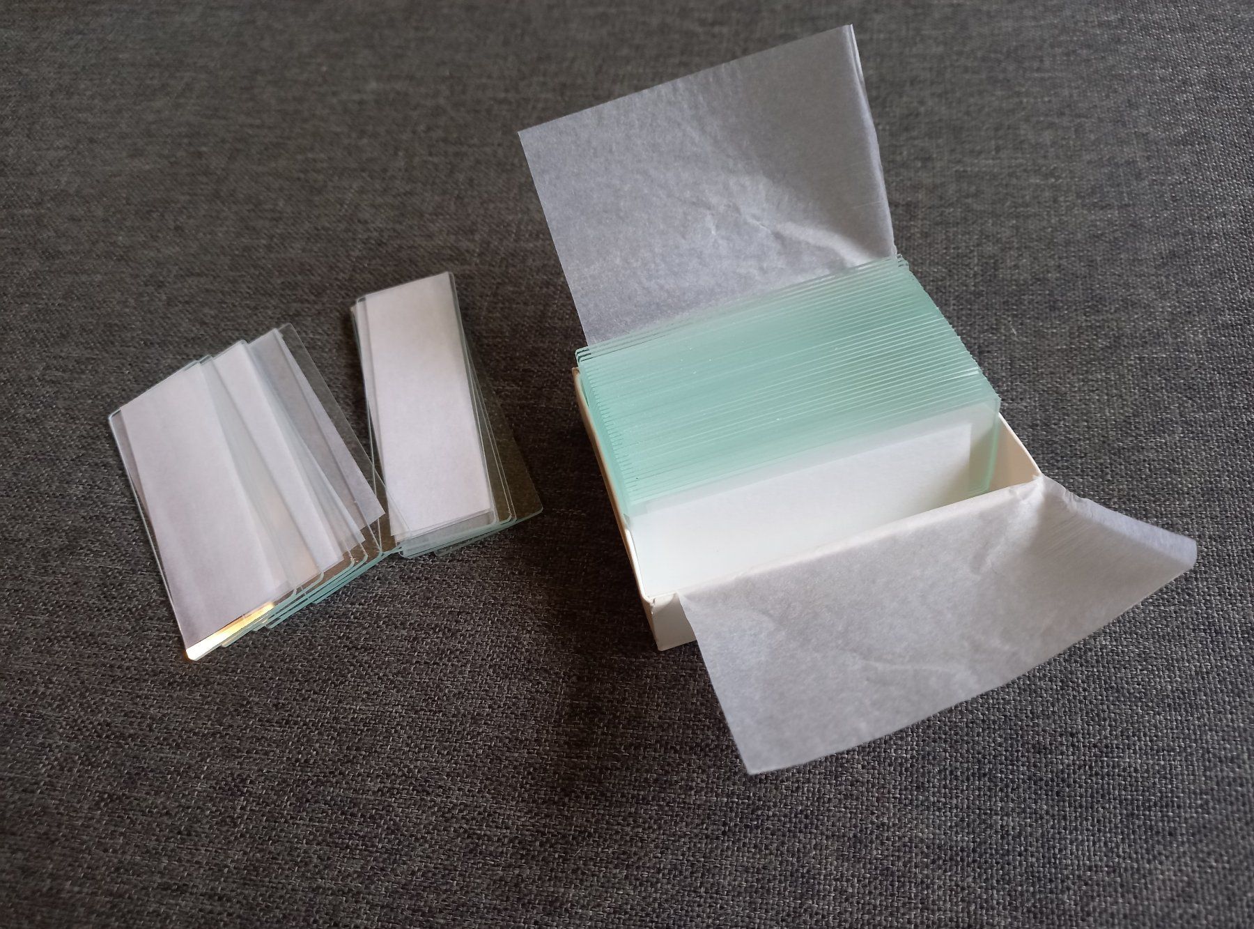 100x Glasobjektträger für Mikroskop Lame de verre microscope (Neuf avec ...