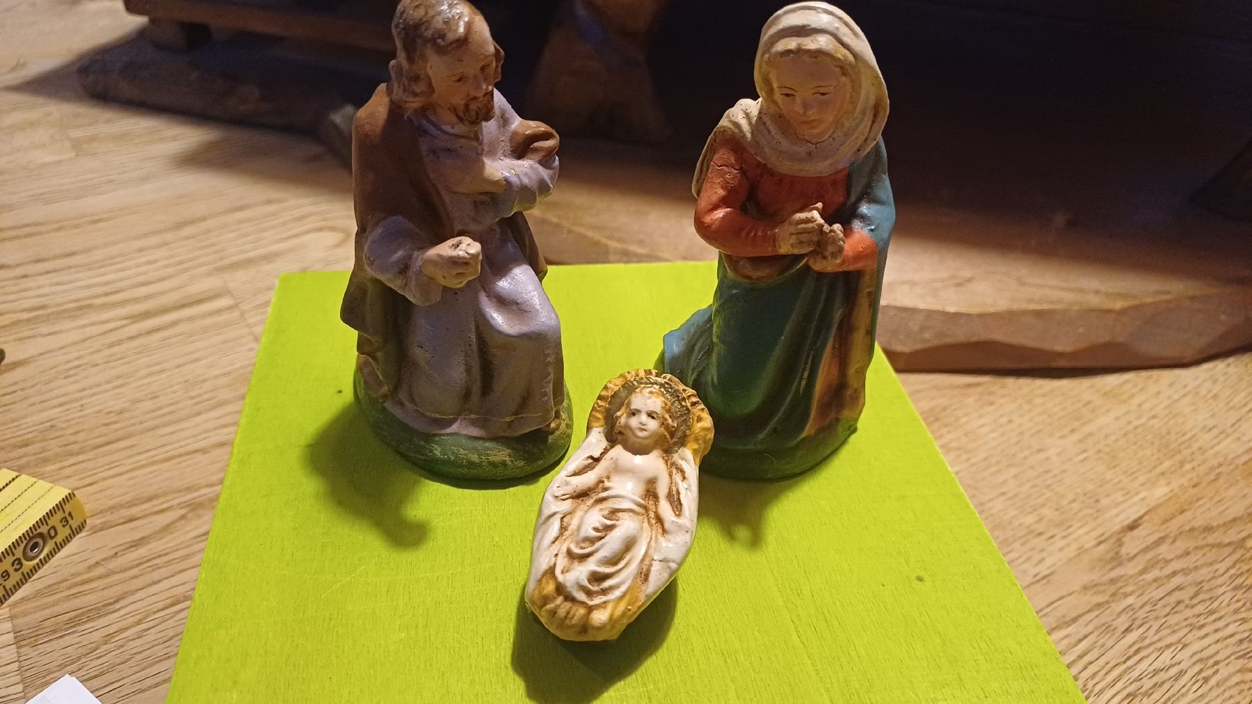 Figuren: Antike Krippenfiguren 3 Teile  – Gebraucht aus Flawil von Naphtali