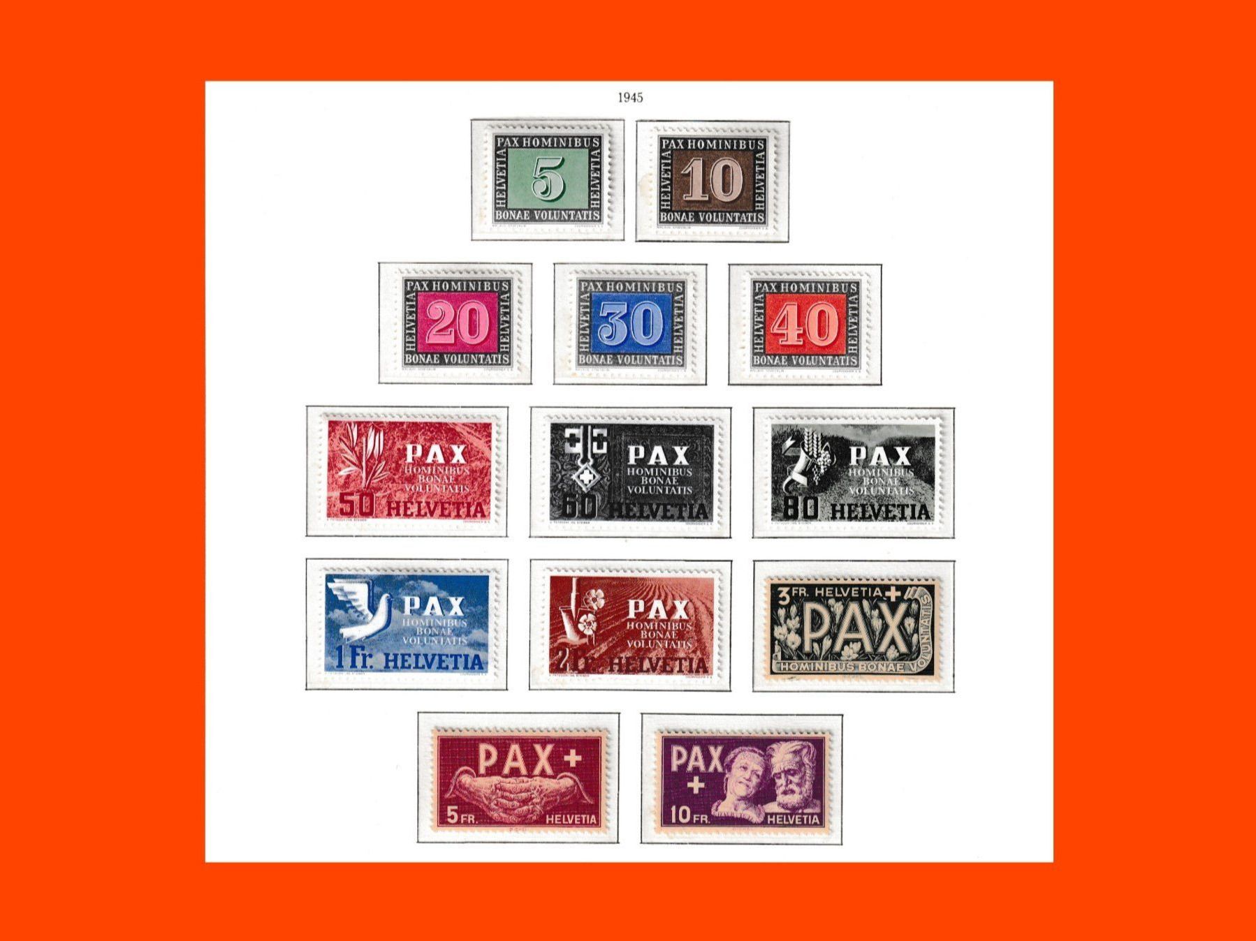 Tutti i francobolli: PAX Serie "Gedenkausgabe 1945" – Nuovo (secondo la descrizione) da Dübendorf venduto da Jumbo1990