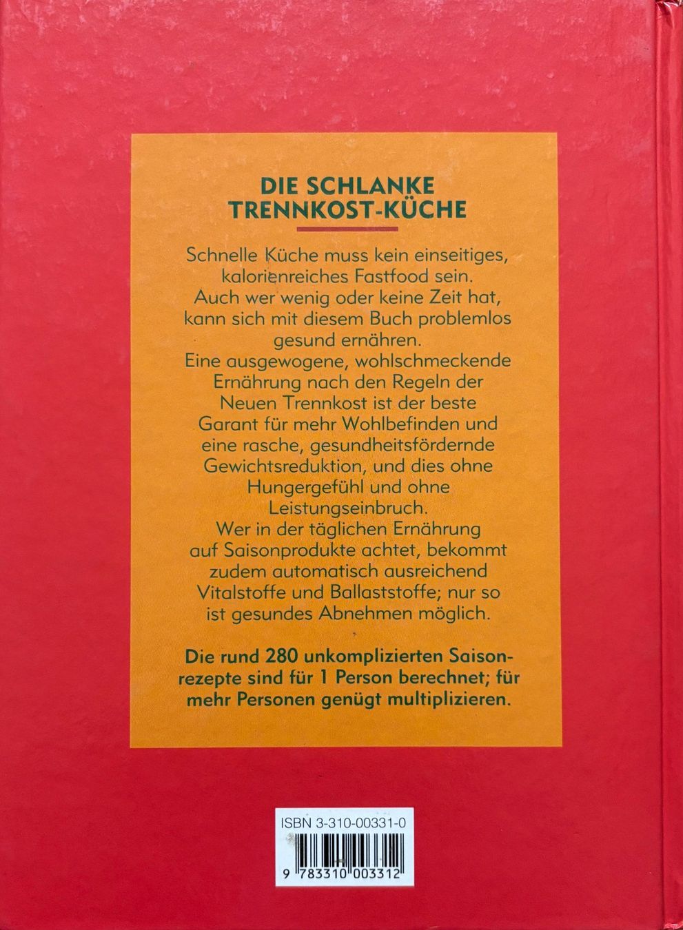Libri: Abnehmen mit der schnellen Trennkost – Nuovo (secondo la descrizione) da Sarnen venduto da Livres 1