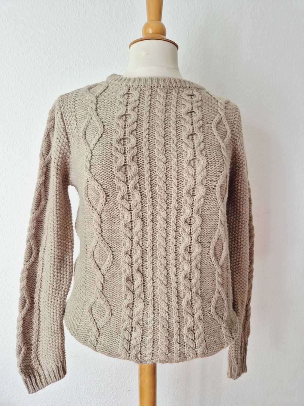 Navyboot Maglioni & Felpe: PULLOVER PULLI NAVYBOOT M 38 ZOPFMUSTER ALPACA WOLLE BEIGE – Usato da Elsau venduto da the-colorful-side 8