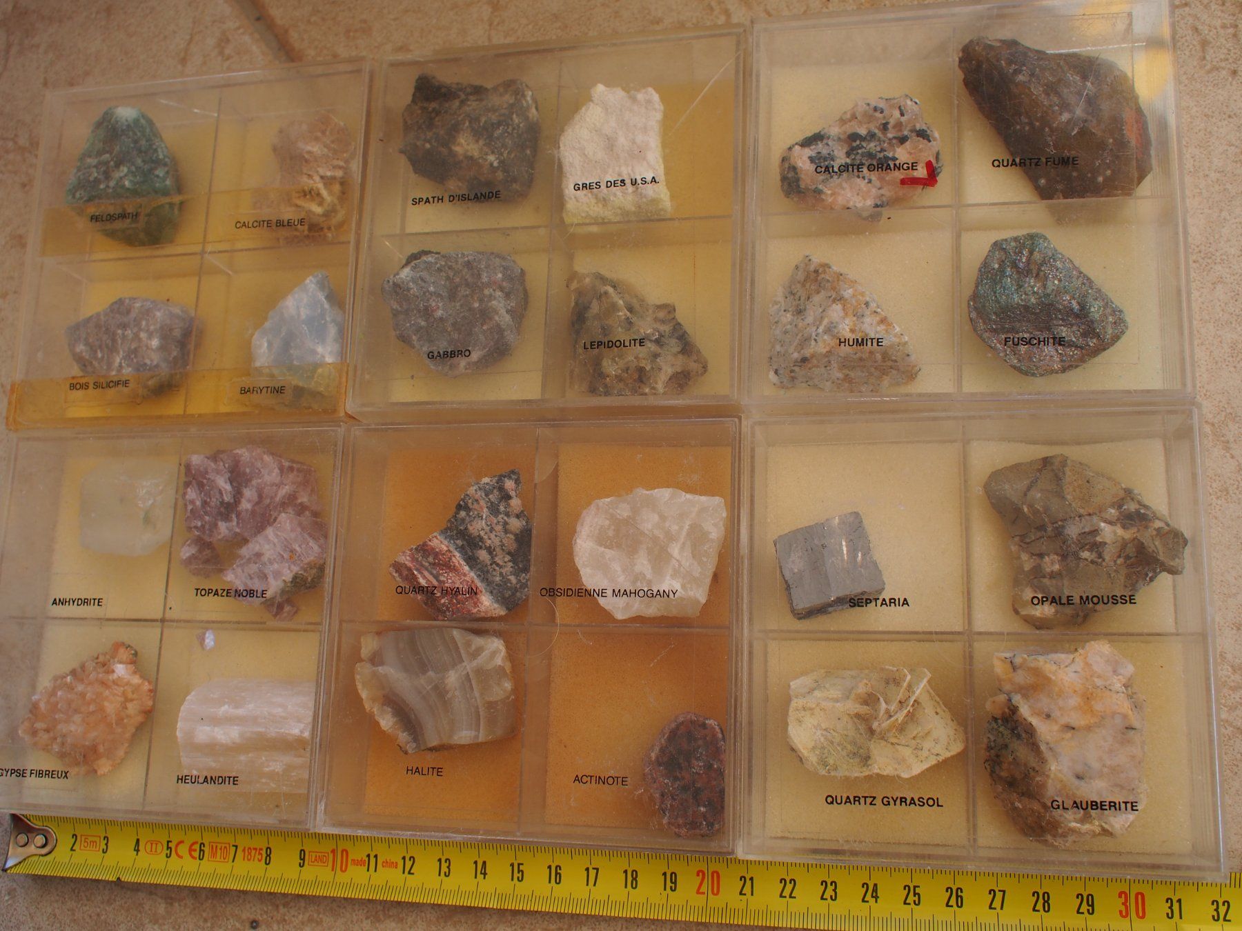 Mineralien & Heilsteine: 1. lot de pierres diverses 24 sortes – Gebraucht aus Ovronnaz von Etagne68 2