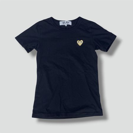Play Comme des Garçons black t-shirt sommer damen S