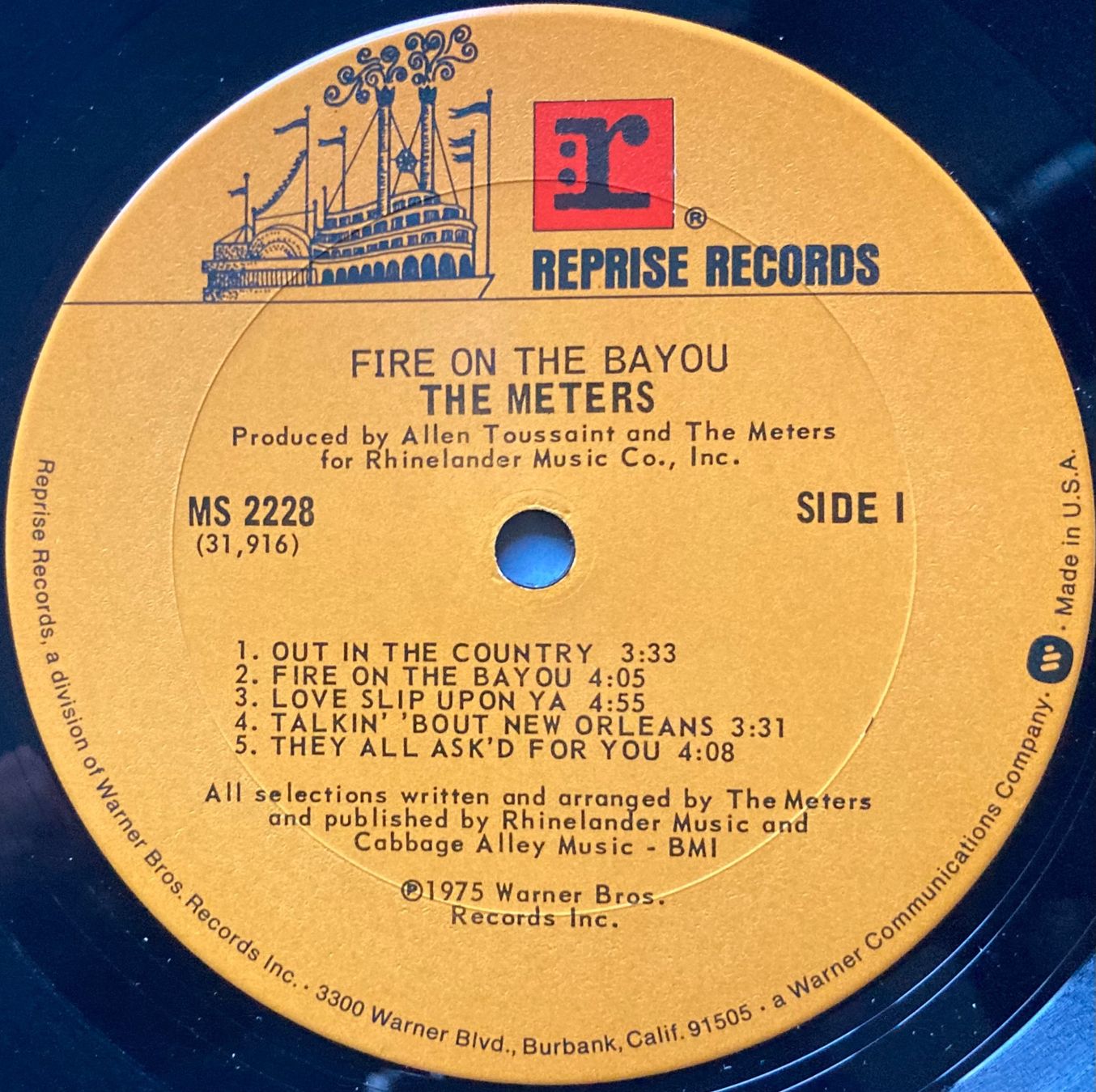 Schallplatten: THE METERS - FIRE ON THE BAYOU – Gebraucht aus Poliez-Pittet von Newtown-Records 3