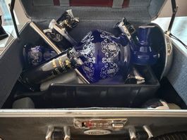 Wasserpfeife Shisha Koffer komplett, blau, guter Zustand