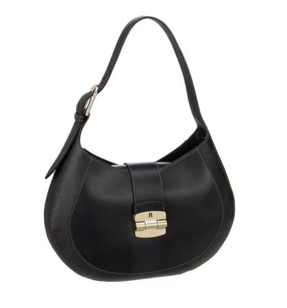 Furla Hobo Bag CLUB 2, Ledertasche schwarz, top Zustand