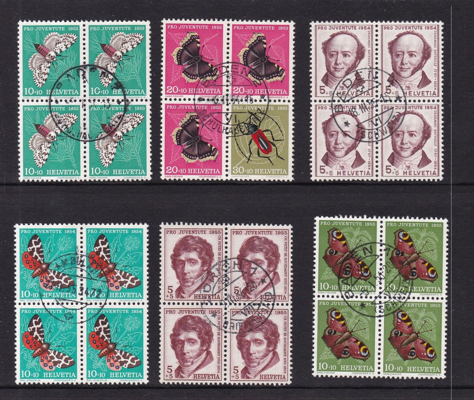Tous les timbres: 24 Stk. Pro Juventute Viererblocks ab 1952 – D'occasion à Münchwilen AG par Nesar 1