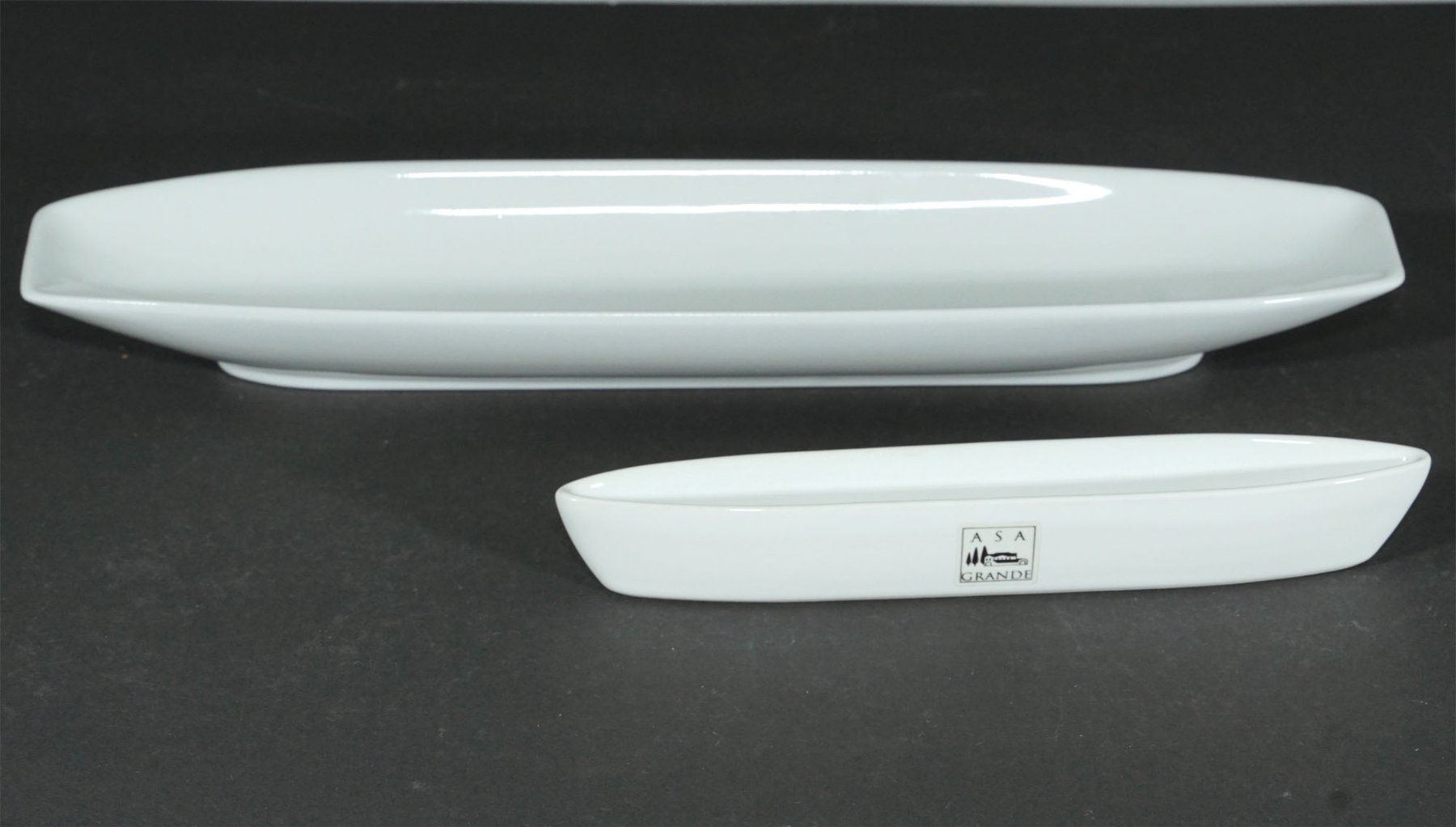 Set di piatti: Olivenschiffchen und Baguette Schale – Usato da Meggen venduto da Brockitare 2