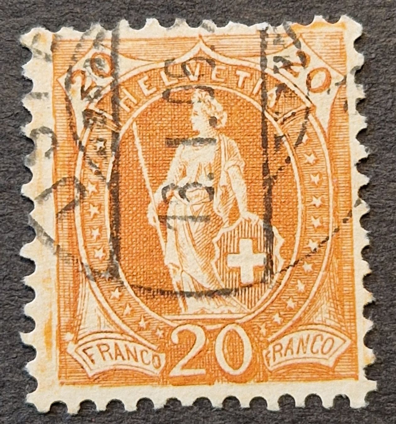Tous les timbres: 86A Feld 58    Uster, 13.I.06 – D'occasion à Wichtrach par As78