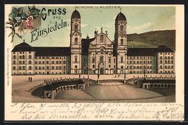 Litho Einsiedeln, Kirche und Kloster