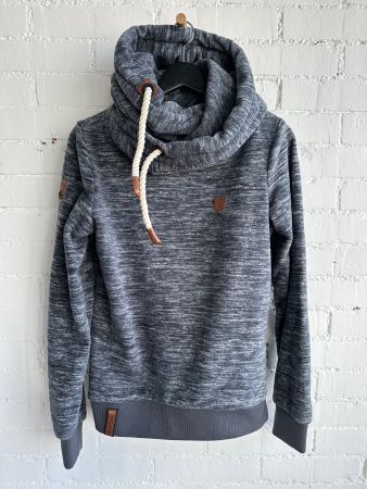 Kuschliger, melierter Fleecepullover von Naketano