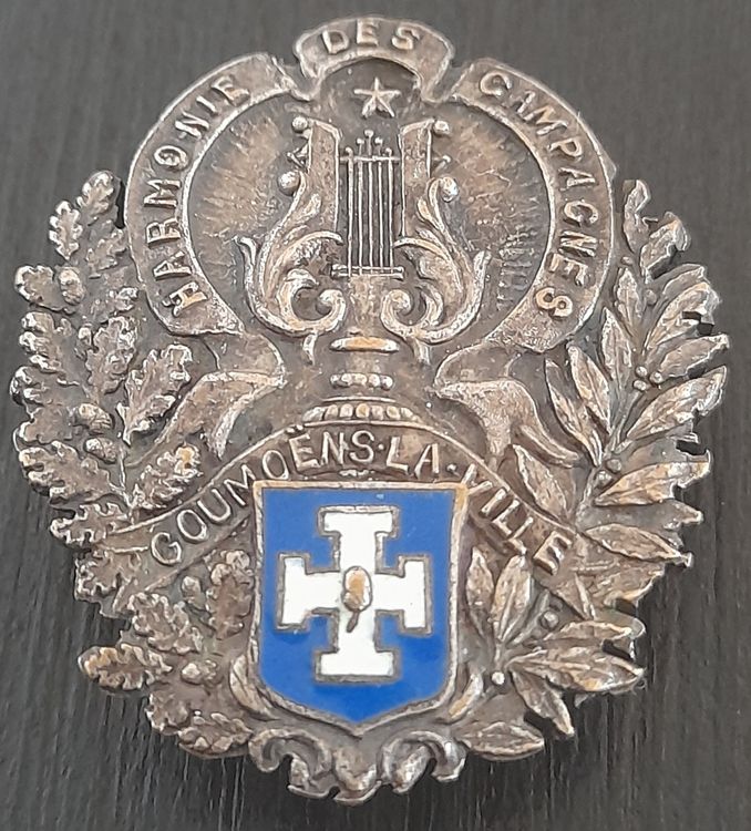 Broche Ancienne XIXe Siècle - Métal Argenté - Occasion Bon état - Sans Modification