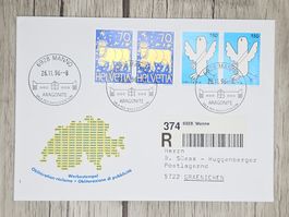 CL11 Enveloppe + Timbre Suisse 1996