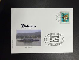 Schiffpostbeleg Zürichsee-Fähre FS Zürisee 2006