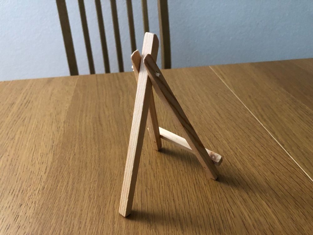 Weysat Tischständer Aus Holz – Elegante Staffelei Für Schilder, Postkarten & Bilder Im Walnuss-Design