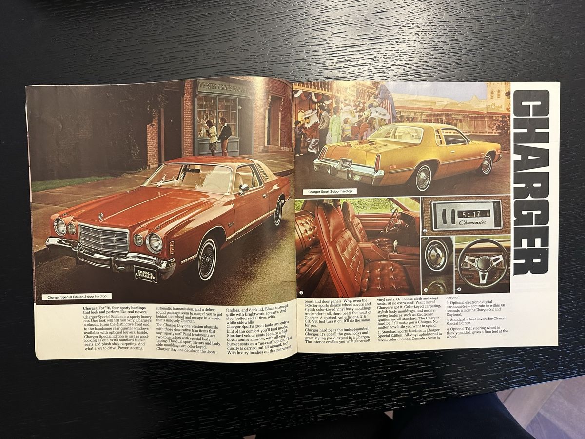 Dodge Documenti: Dodge Prospekt des 1976 Jahrgangs – Usato da Bern venduto da 3636-agb 3