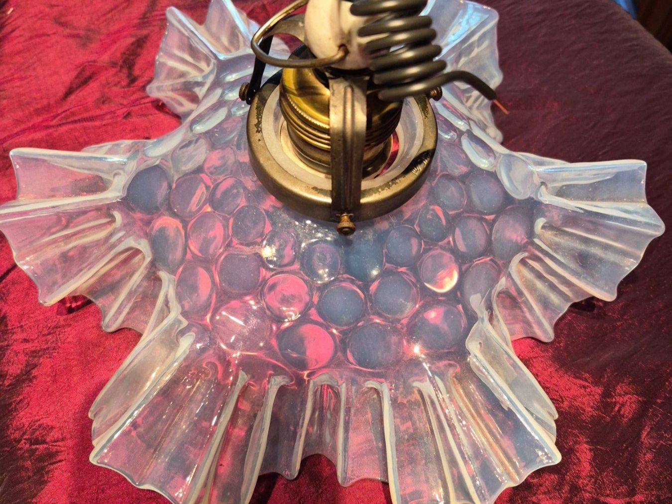 Lampade: Lampe ancienne en verre opalescent – Usato da charmoille venduto da mir_my9f 5