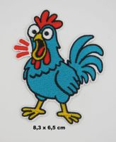 CHICKEN - Aufnäher - Aufbügler - Stickerei - 8,3x6,5cm