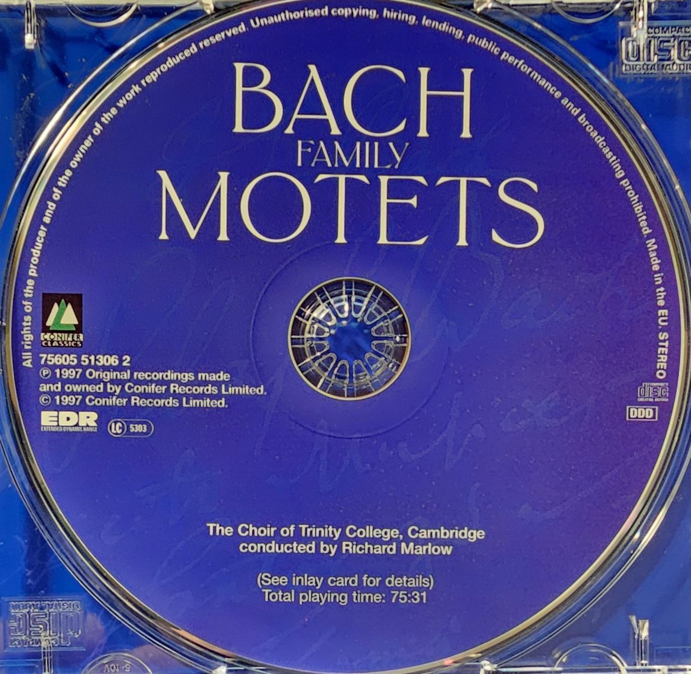 CD: The Bach Family - Motets – Usato da Wahlen b. Laufen venduto da Cg10 1