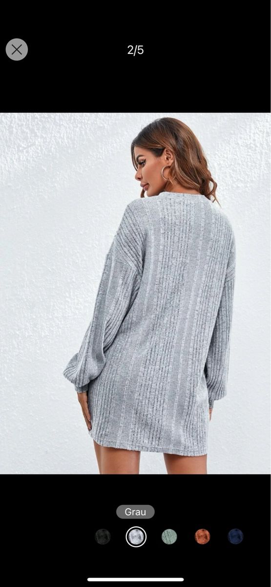 Shein Kleider: Graues Kleid von Shein, Gr. S – Neu (gemäss Beschreibung) aus Arbon von llaauraa 1