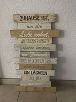 Spruchbild Holz Zuhause ist…