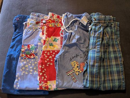 Hosen Kinder 5er Set bunte Muster Grösse 116 guter Zustand