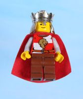 LEGO Minifigur Kingdoms - Lion King Quarters, Black Eyebrows