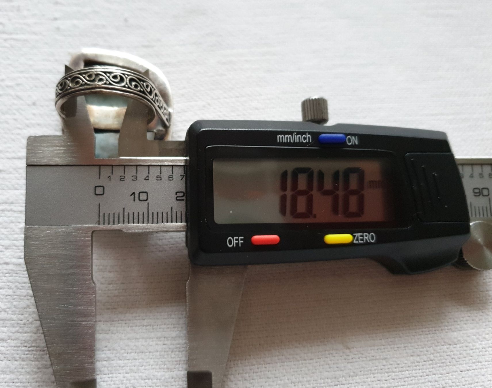 Anelli: Une bague avec une pierre rare Larimar – Nuovo e nell'imballaggio originale da Fribourg venduto da VictoriaShop7 5