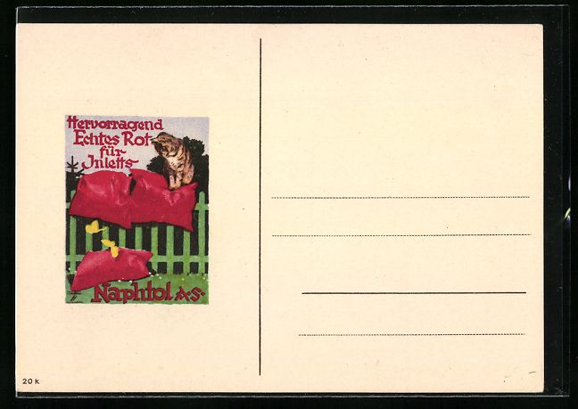 Cartoline postali: Ludwig Hohlwein: Hervorragend Echtes Rot – Usato da Berlin venduto da bartko-reher