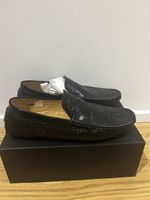 Alligator imitation mocassin 