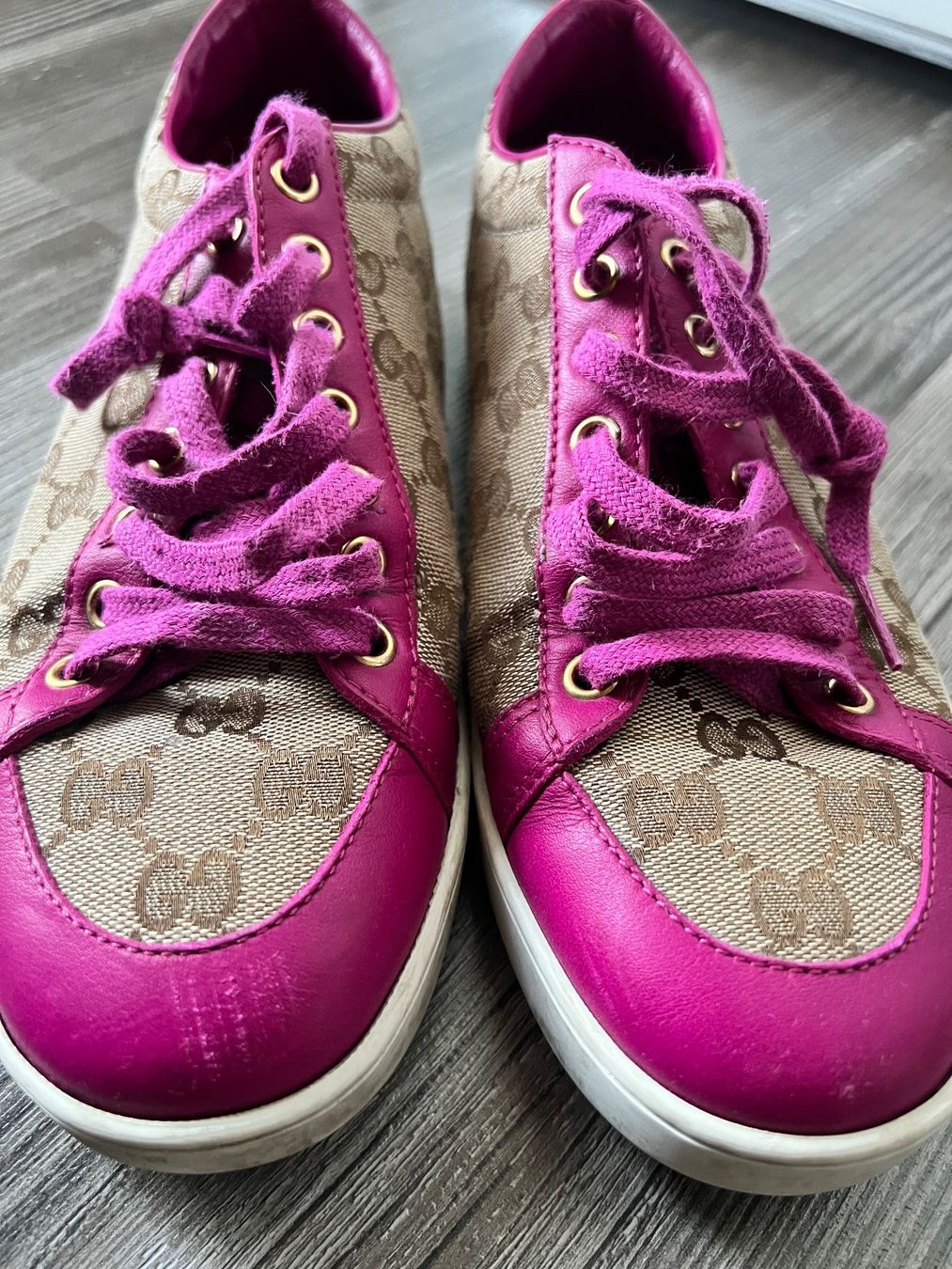 Gucci Scarpe da donna: Baskets GUCCI Brooklyn rose taille 38.5 – Usato da Monthey venduto da Joseph-29 1