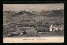Salève, Chaine du Mont-Blanc, vue prise
