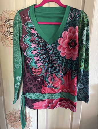 Desigual Shirbluse, Gr. M, bunt gemustert, NEU