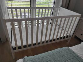 Lit bébé IKEA SUNDVIK 70×140 cm  blanc