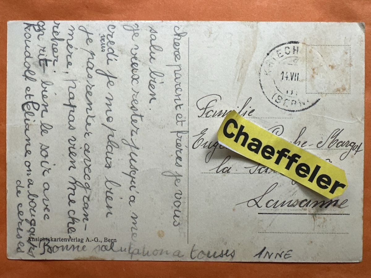 Cartoline postali: Alte Ansichtskarte Kriecherwil BE, Nr. 8755 – Usato da Zürich venduto da Chaeffeler 1