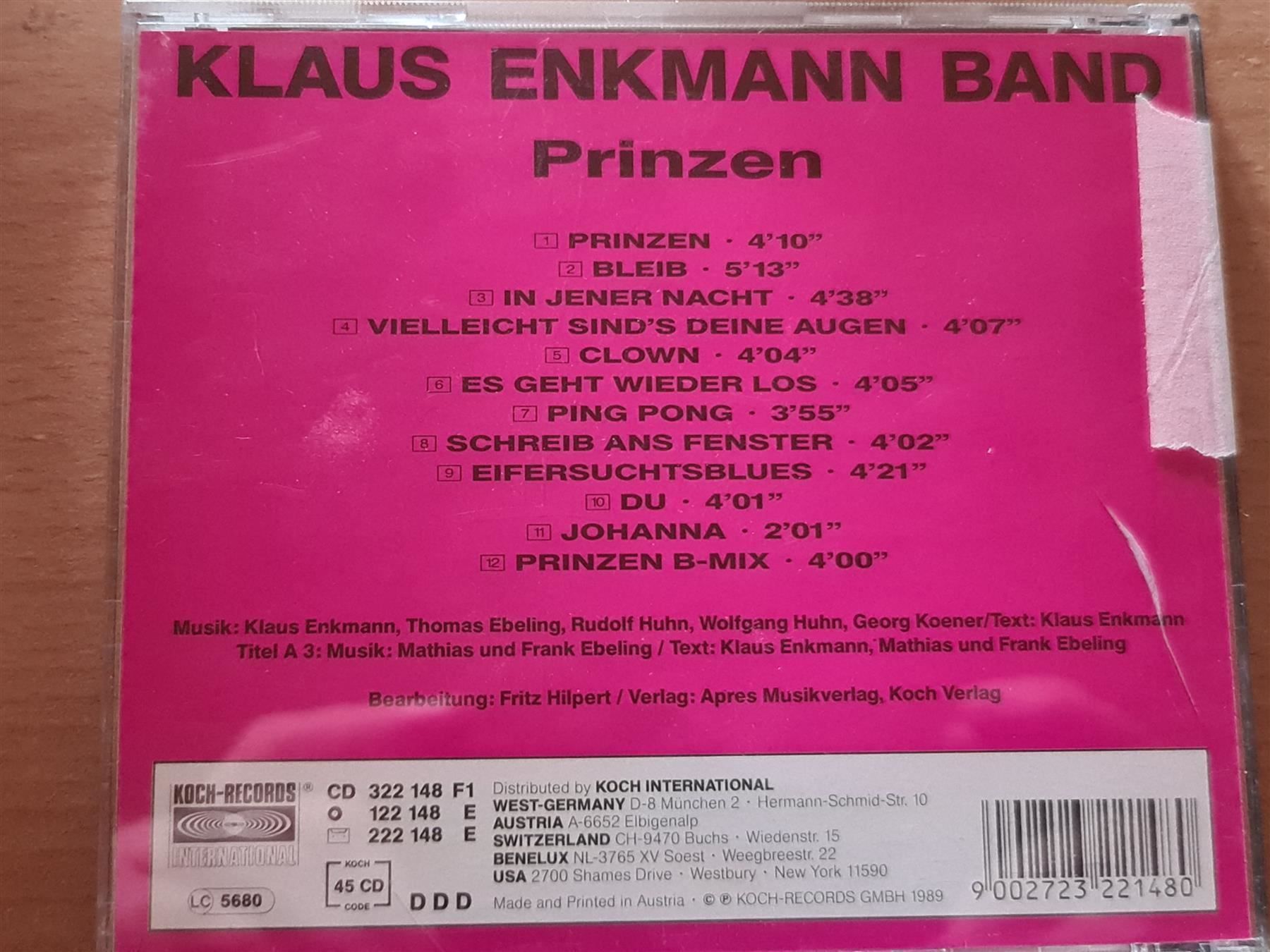 CD: CD Klaus Enkmann Band – Usato da Dintikon venduto da Vexi 1