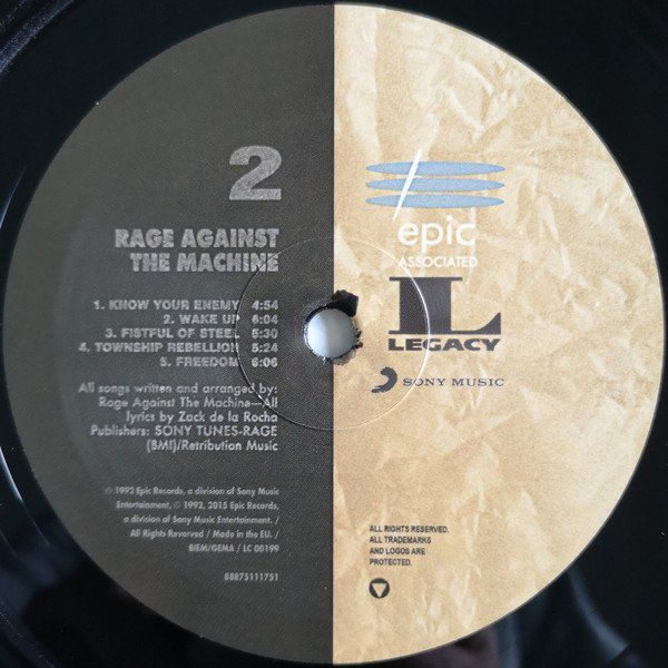 Schallplatten: Rage Against The Machine – Rage Against The Machine – Neu und originalverpackt aus Brittnau von Zibu 3
