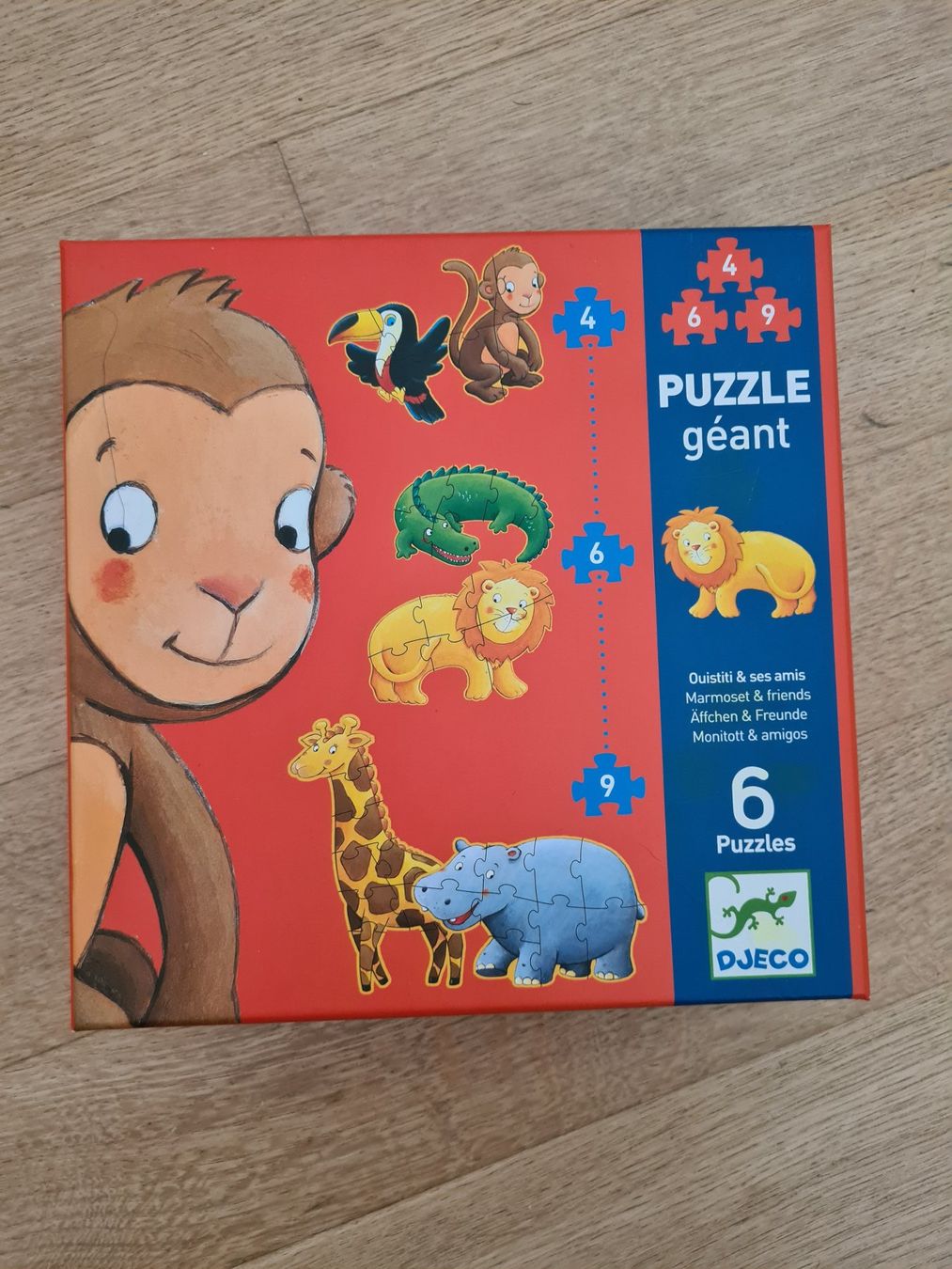 Djeco Puzzle: Puzzle Geant Djeco (6 Puzzles) – Usato da Carouge GE venduto da Franllo