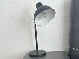 2 mal Tischlampe schwarz Metall guter Zustand