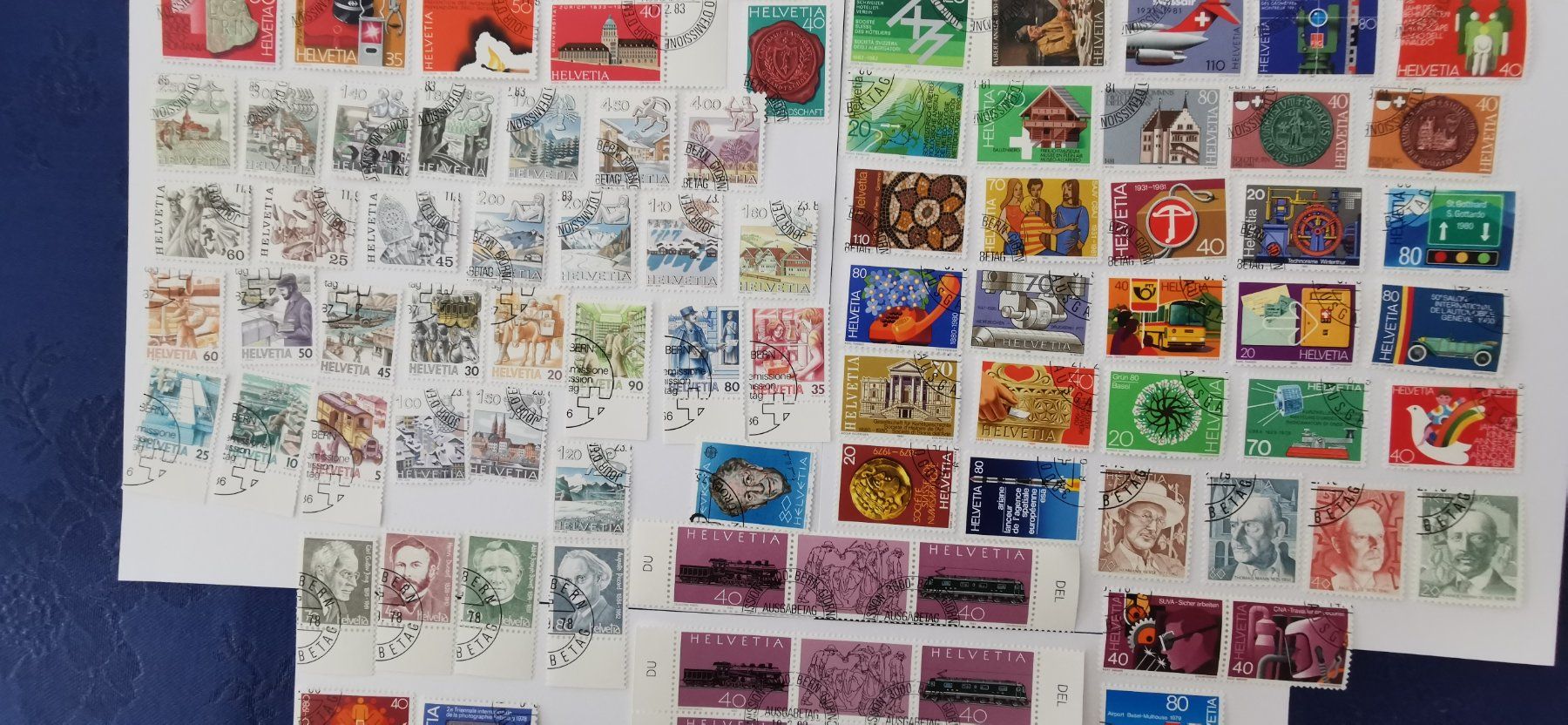 Tutti i francobolli: Div. Werte mit E.T. Stempel – Usato da Aadorf venduto da Chnorli-Furz 2
