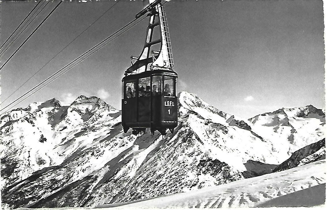 Cartes postales: Luftseilbahn Saas Fee – D'occasion à Wetzikon ZH par Brulu100