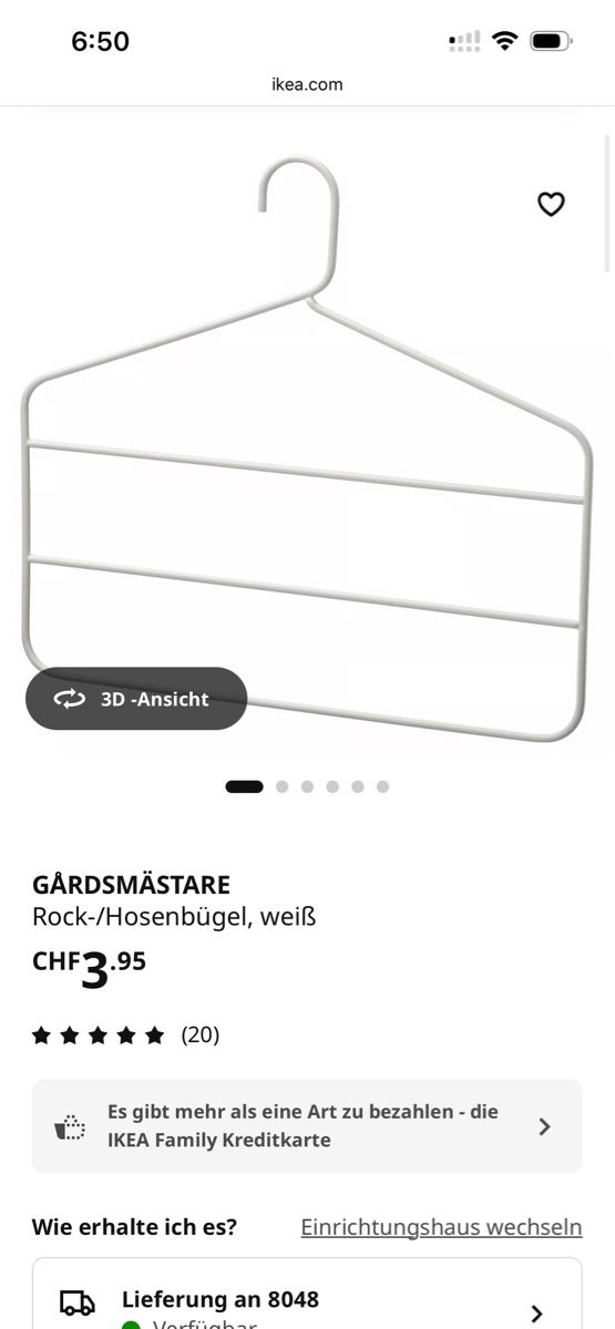 Ikea Appendiabiti: Kleiderbügel – Nuovo (secondo la descrizione) da Zürich venduto da hel_m6sl